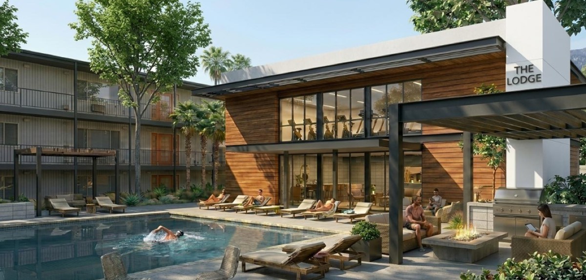 The Lodge — new clubhouse and pool rendering